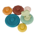 Bam Bam Stacking Tower Rings Pastel 6m+