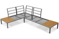 Outdoor Corner Furniture Set LAGOS, grey