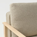 TORNSBORG Armchair-bed, Naggen beige/pine