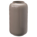 STILREN Vase, dark grey-beige, 22 cm