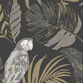 GoodHome Fleece Wallpaper Roite, tobacco/gold