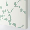 LINNABERG Door with hinges, white, 50x229 cm