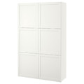 BESTÅ Storage combination with doors, Hanviken white, 120x40x192 cm