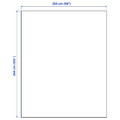 PRAKTVIAL Bedspread, off-white, 260x250 cm