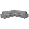 KIVIK Corner sofa, 4-seat, Tibbleby beige/grey