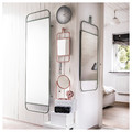 GRANVÅG Mirror with storage, wall hanging/green, 50x150 cm