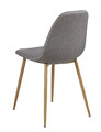 Upholstered Dining Chair Wilma, grey/oak