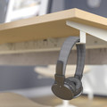 MITTZON Desk, birch veneer/white, 140x80 cm