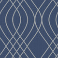 GoodHome Vinyl Wallpaper on Fleece Mavi, blue