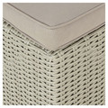 Garden Pouffe Gabbs 2pcs, grey