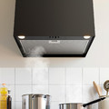 FIVELSBO Wall mounted extractor hood, IKEA 300 black, 56 cm