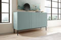 Three-Door Cabinet Nicole 150cm, sage/black legs