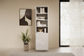 Shelving Unit Bookcase Asha 50cm, high-gloss white