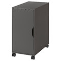 ALEX Storage unit on castors, dark grey/black, 36x76 cm