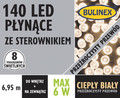 Christmas Lights LED 140L 6.95m, warm white/transparent, in-/outdoor