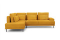 Corner Sofa-Bed Left Nicole L Salvador 10/black legs, mustard