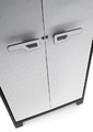 Outdoor/Workshop High Cabinet, Multi-use, XL tall, black-grey