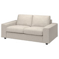 VIMLE Cover for 2-seat sofa, with wide armrests/Gunnared beige