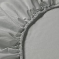 DVALA Fitted sheet, grey, Single