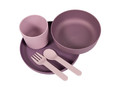 Bo Jungle B-CPLA Biodegradable Children's Tableware Set 5pcs Purple Pink