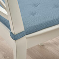 JUSTINA Chair pad, grey-blue, 42/35x40x4 cm
