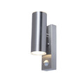 Blooma Garden Wall Lamp LED with Motion Sensor Candiac 2 x 350 lm 3000 K, brushed steel