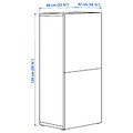 BESTÅ Shelf unit with doors, black-brown/Lappviken black-brown, 60x42x129 cm