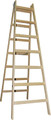 Natur Garden Wooden 2 x 6 Steps Ladder