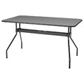 VIHOLMEN Table, outdoor, dark grey, 135x74 cm