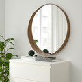 STOCKHOLM Mirror, walnut veneer, 60 cm
