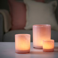 VINDSTILLA Candle holder, pink, 11 cm
