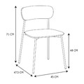 Dining Chair Loki, natural/beige