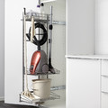METOD High cabinet with cleaning interior, white/Stensund white, 40x60x220 cm