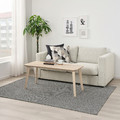 TIPHEDE Rug, flatwoven, grey, white, 155x220 cm