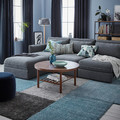 STOENSE Rug, low pile, medium grey, 80x150 cm