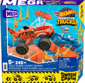 MEGA Hot Wheels Smash n Crash Tiger Shark Chomp Coursmonster Truck Building Set HKF88 5+