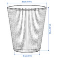 BJÖRNBAMBU Plant pot, in/outdoor dark grey, 41 cm