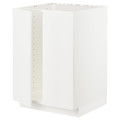 METOD Base cabinet for sink + 2 doors, white/Veddinge white, 60x60 cm
