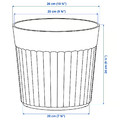 FRÄKENVÄXT Plant pot, in/outdoor/deep green, 24 cm