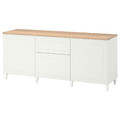 BESTÅ Storage combination with drawers, white, Smeviken/Kabbarp white, 180x42x76 cm