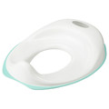 TOSSIG Toilet seat, white/turquoise