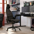 BÄSTBOLL Gaming chair, black/Mjuk black