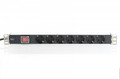 Digitus Power Strip PDU for 19" Rack, EU Type, 1U, 7 sockets, 16A, 4000W, 2m