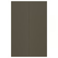 HAVSTORP 2-p door f corner base cabinet set, brown-beige, 25x80 cm