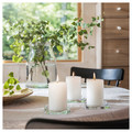 ADLAD Scented pillar candle, Scandinavian Woods/white, 30 hr