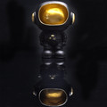 Astronaut Organizer Figurine, black/gold