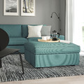 KIVIK Footstool with storage, Kelinge grey-turquoise