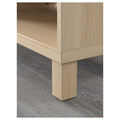 BESTÅ TV bench, white stained oak