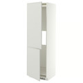 METOD Hi cab f fridge or freezer w 2 drs, white/Aspudden light grey, 60x60x200 cm
