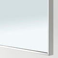 STRAUMEN Door with hinges, mirror glass, 40x120 cm